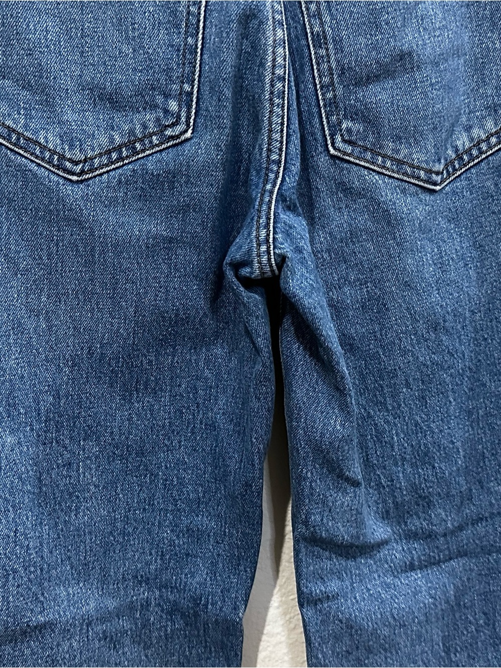 Madewell Dark Blue High-Rise Straight Jeans - Picture 7 of 8